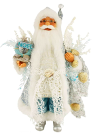 Coastal Noel Santa, 16"